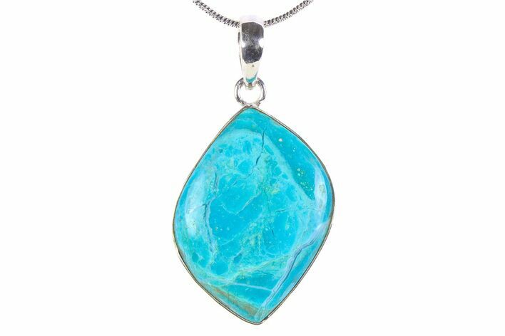 Peruvian Blue Opal Pendant (Necklace) - Sterling Silver #382769